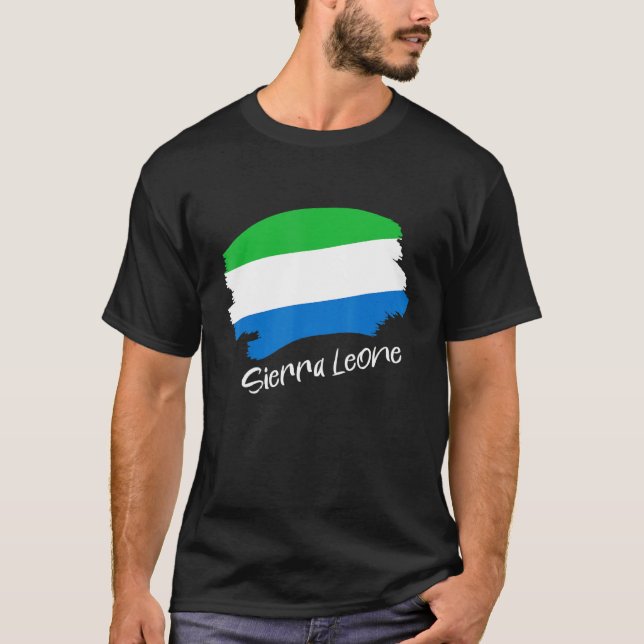 Camiseta Bandera de Sierra Leona Sierra Leona (Anverso)