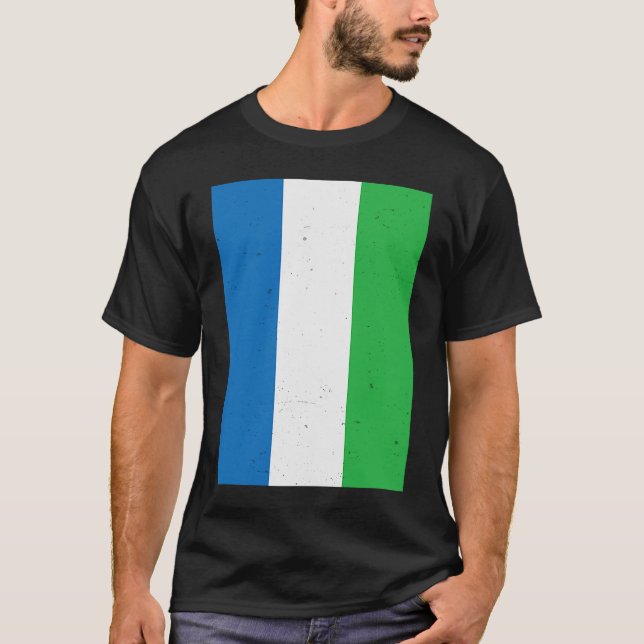 Camiseta Bandera de Sierra Leona Viajes de Sierra Leona (Anverso)