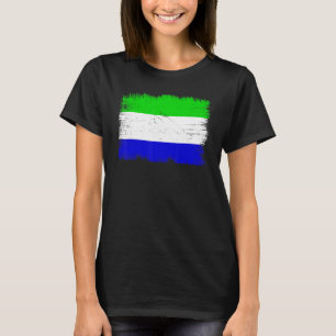 Camiseta Bandera de Sierra Leona vintage depende de Sierra