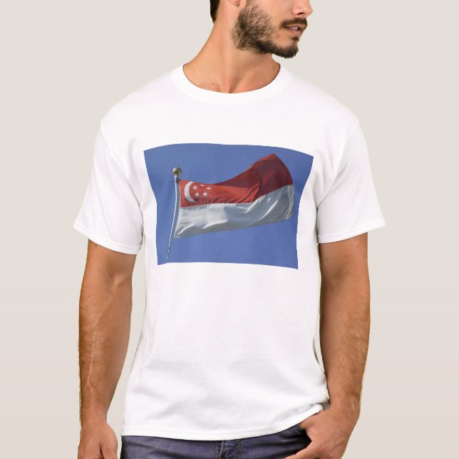 Camiseta Bandera de Singapur (Anverso)