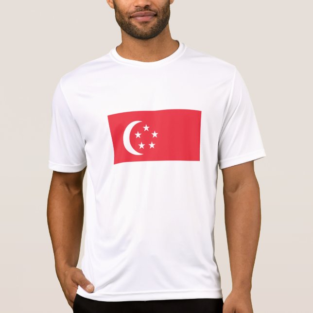 Camiseta Bandera de Singapur (Anverso)
