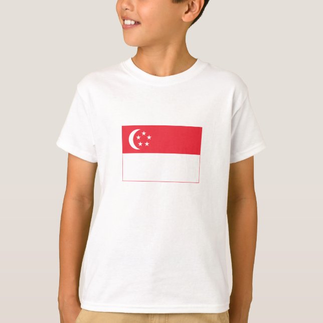 Camiseta Bandera de Singapur (Anverso)