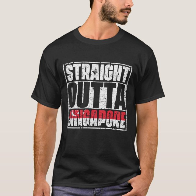 Camiseta Bandera de Singapur (Anverso)