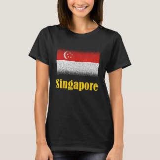 Camiseta Bandera de Singapur Bandera de Singapur Bandera de
