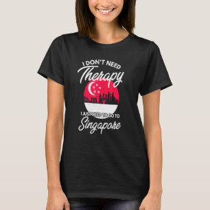 Camiseta Bandera de Singapur I Vacaciones en Singapur