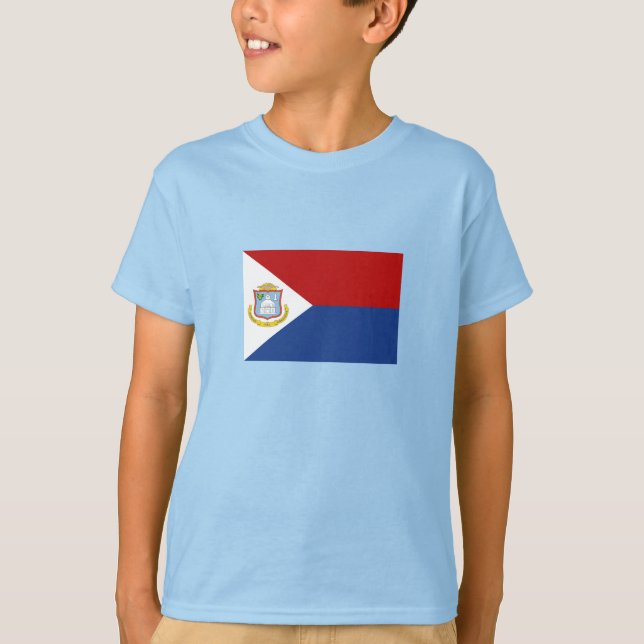 Camiseta Bandera de Sint Maarten (Anverso)