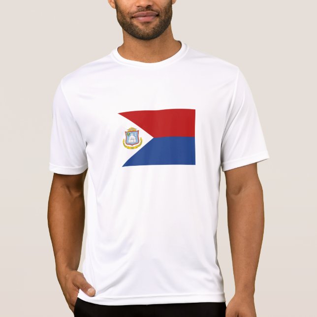 Camiseta Bandera de Sint Maarten (Anverso)