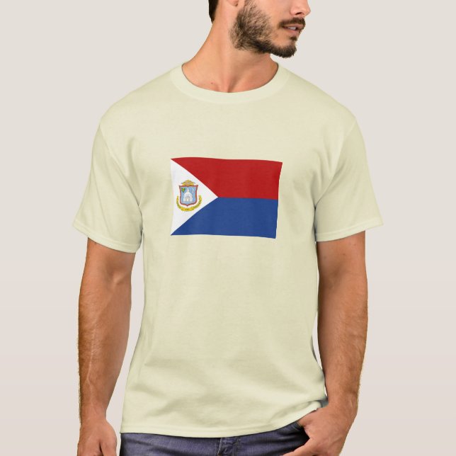 Camiseta Bandera de Sint Maarten (Anverso)