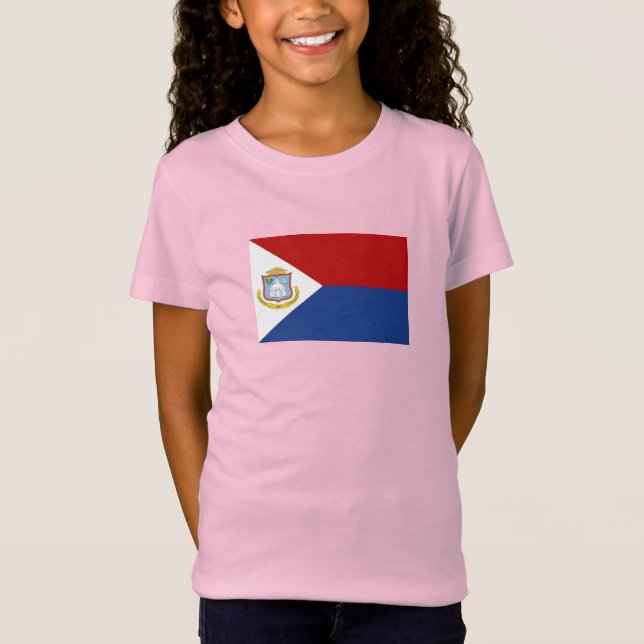 Camiseta Bandera de Sint Maarten (Anverso)