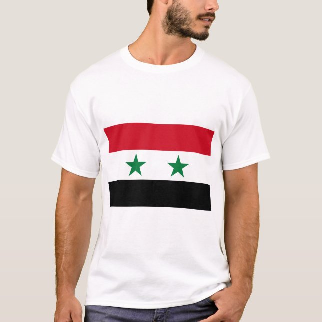 Camiseta Bandera de Siria (Anverso)