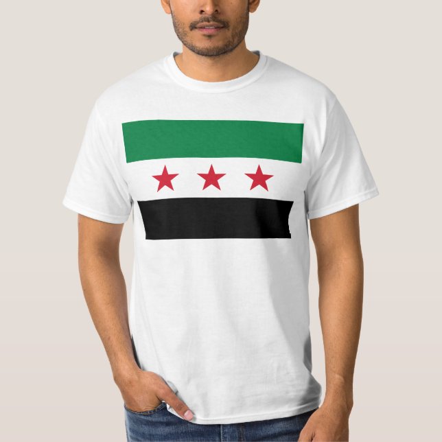 Camiseta Bandera de Siria - bandera siria de la (Anverso)