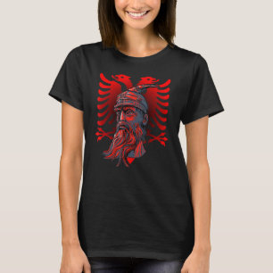 Camiseta Bandera de Skenderbeg Albania y Kosovo para albané