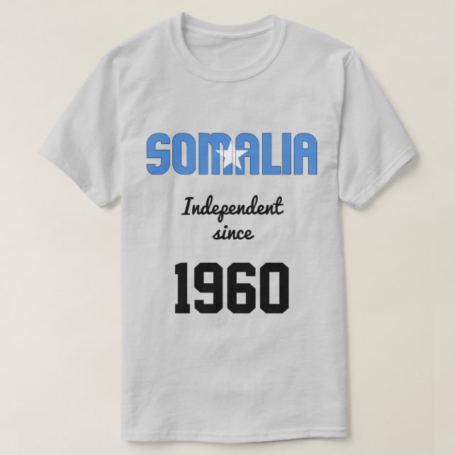 Camiseta Bandera de Somalia y Patriótico Del Escudo De Arma (Diseño del anverso)