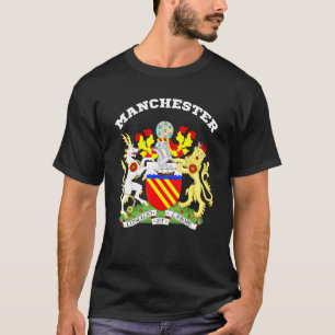 Camiseta Bandera De Souvenir Del Escudo De Armas De Manches