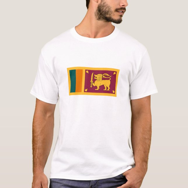 Camiseta Bandera de Sri Lanka (Anverso)
