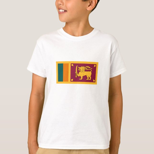 Camiseta Bandera de Sri Lanka (Anverso)