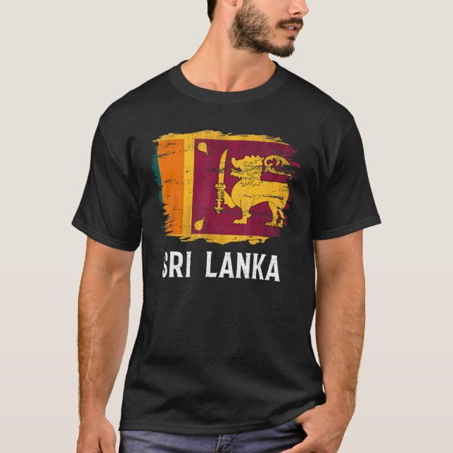 Camiseta Bandera de Sri Lanka antigua para Sri Lanka (Anverso)