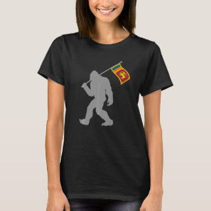 Camiseta Bandera de Sri Lanka con bandera de Sri Lanka