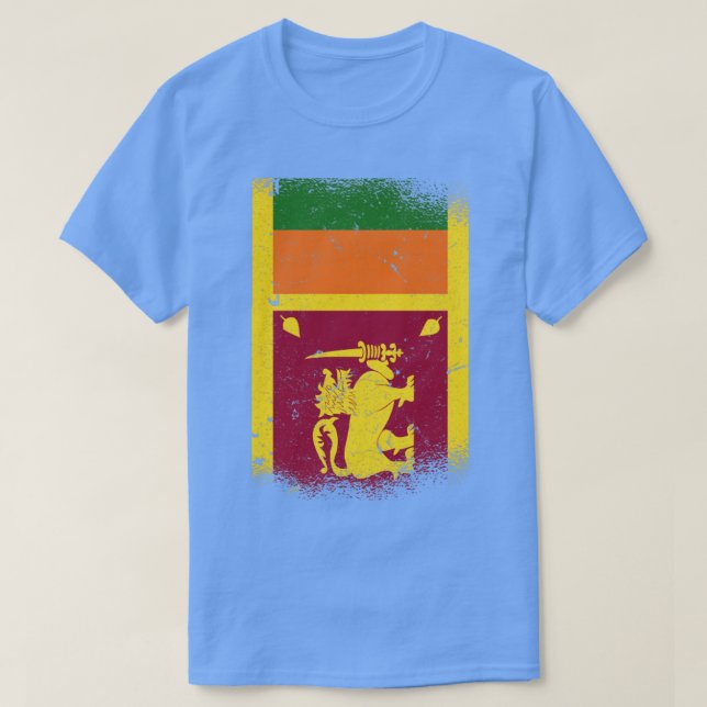 Camiseta Bandera de Sri Lanka con problemas de cosecha (Diseño del anverso)