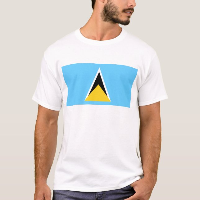 Camiseta Bandera de St Lucia (Anverso)