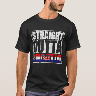 Camiseta Bandera de Straight Outta croatia