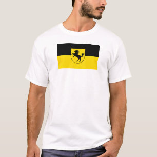 Camiseta bandera de Stuttgart ciudad de Alemania símbolo em