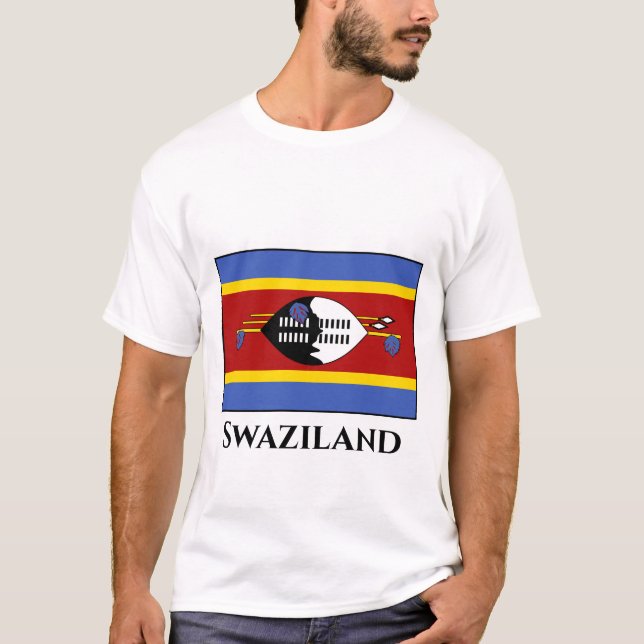 Camiseta Bandera de Suazilandia (Anverso)