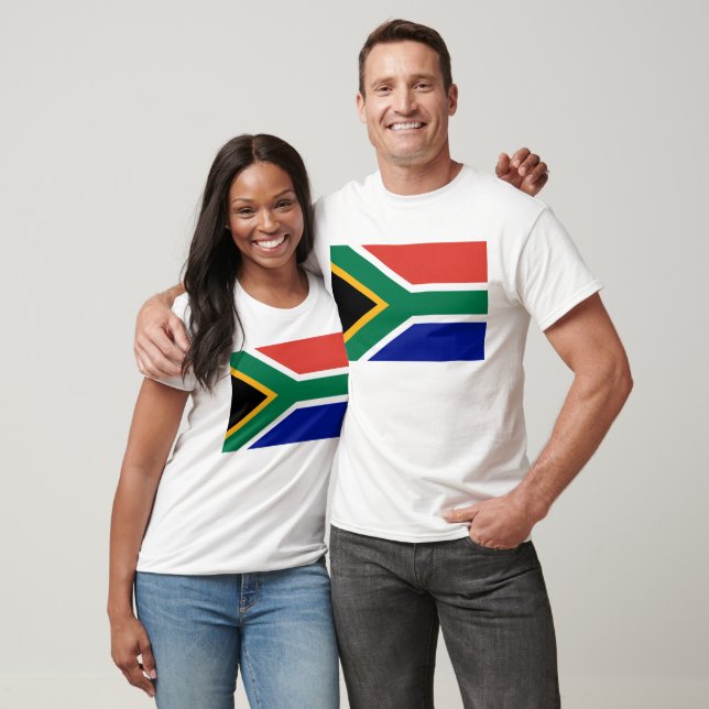 Camiseta Bandera de Sudáfrica (Unisexo)