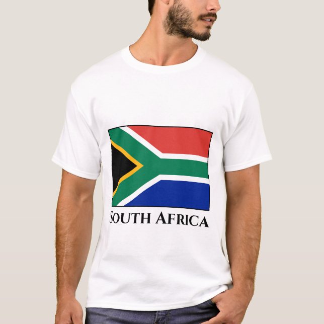 Camiseta Bandera de Sudáfrica (Anverso)