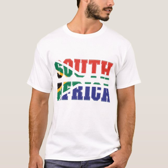 Camiseta Bandera de Sudáfrica (Anverso)