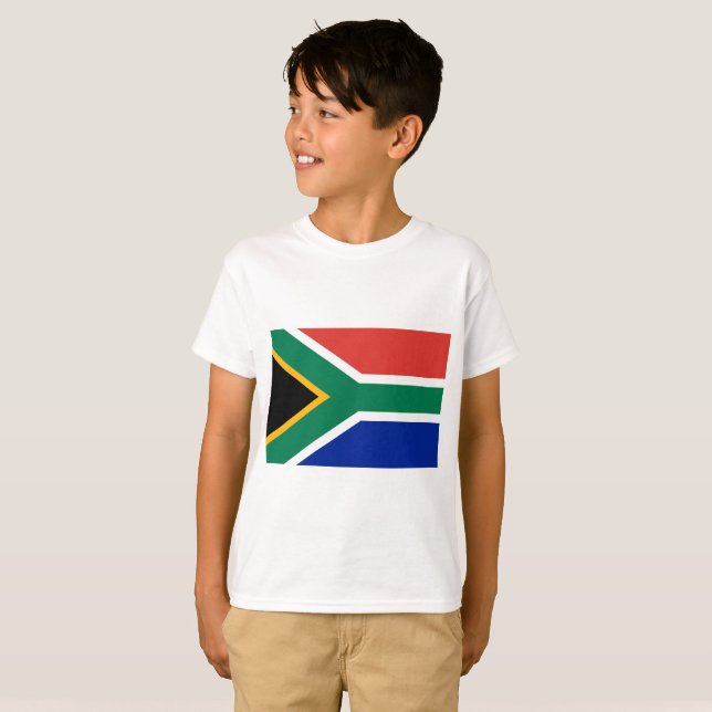 Camiseta Bandera de Sudáfrica (Anverso completo)