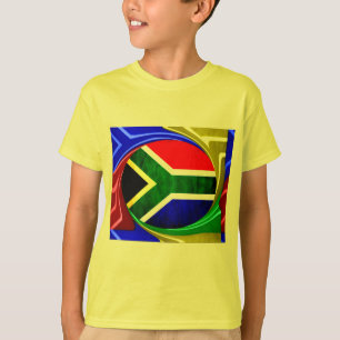 Camiseta Bandera de Sudáfrica: Dinámico Swirl Motif