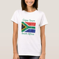 Bandera de Sudáfrica en Ciudad del Cabo