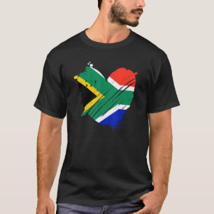 Camiseta Bandera de Sudáfrica Me encanta el ADN de Sudáfric