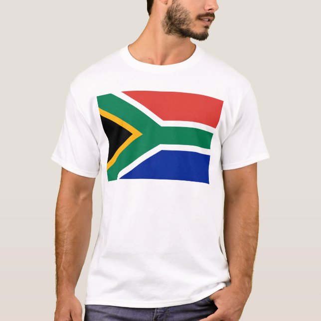 Camiseta Bandera de Sudáfrica - Vlag van Suid-Afrika (Anverso)