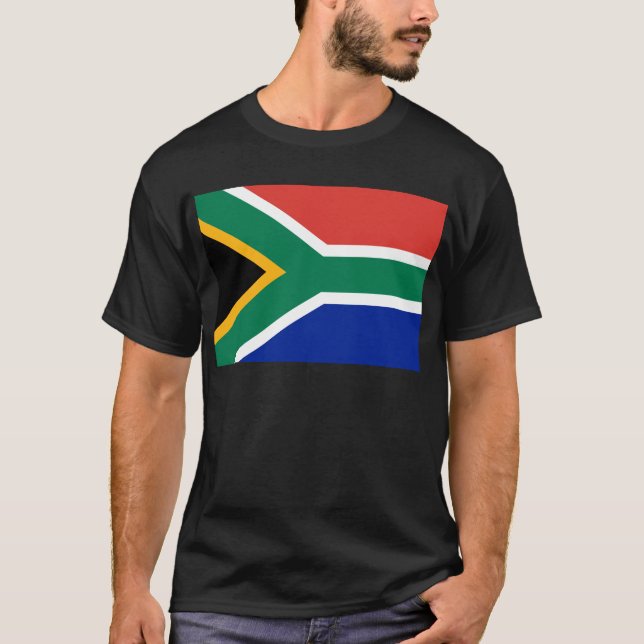 Camiseta Bandera de Sudáfrica - Vlag van Suid-Afrika (Anverso)