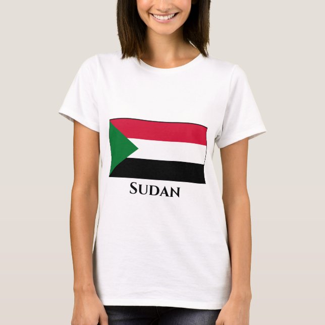 Camiseta Bandera de Sudán (Anverso)