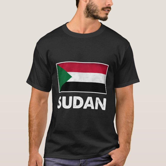Camiseta Bandera de Sudán (Anverso)