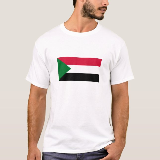 Camiseta Bandera de Sudán (Anverso)