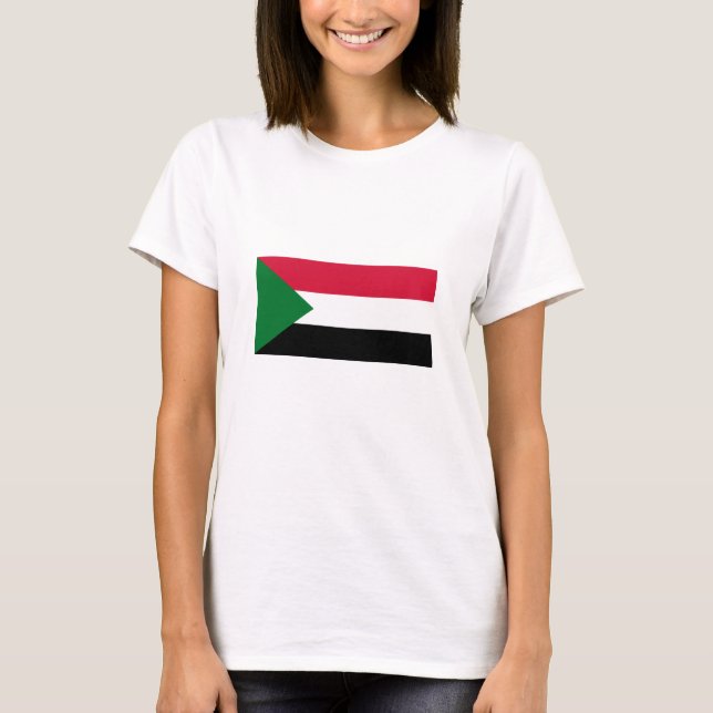 Camiseta Bandera de Sudán (Anverso)
