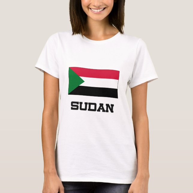 Camiseta Bandera de Sudán (Anverso)