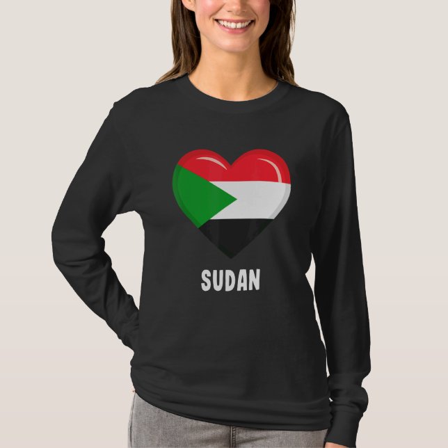 Camiseta Bandera de Sudán (Anverso)