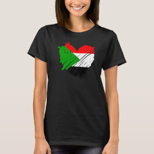 Camiseta Bandera de Sudán adoro Sudán Está en mi ADN para S