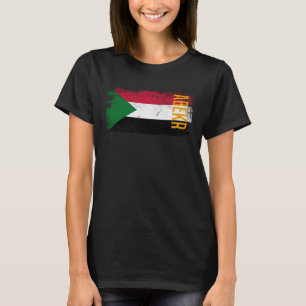 Camiseta Bandera De Sudán De Abekr Para Hombres Sudaneses M