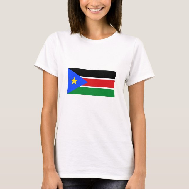 Camiseta Bandera de Sudán del Sur (Anverso)