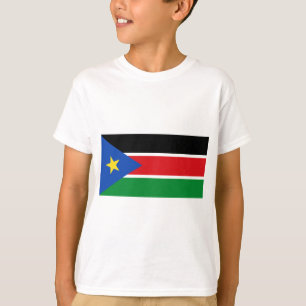 Camiseta bandera de sudán del sur