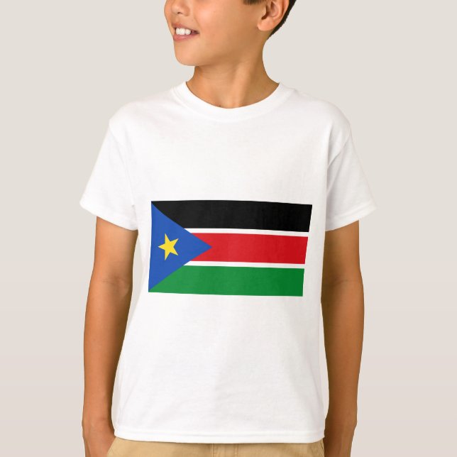 Camiseta bandera de sudán del sur (Anverso)