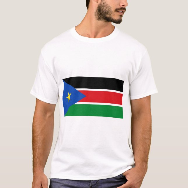 Camiseta Bandera de Sudán del Sur (Anverso)