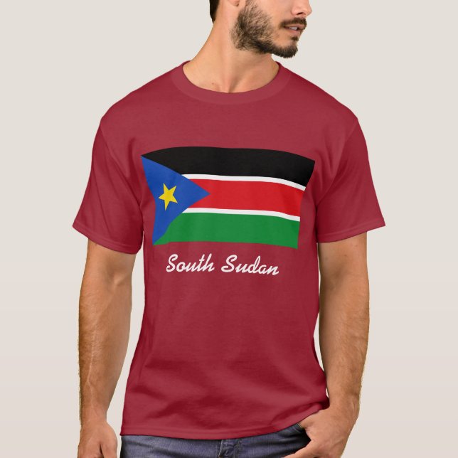 Camiseta bandera de sudán del sur (Anverso)