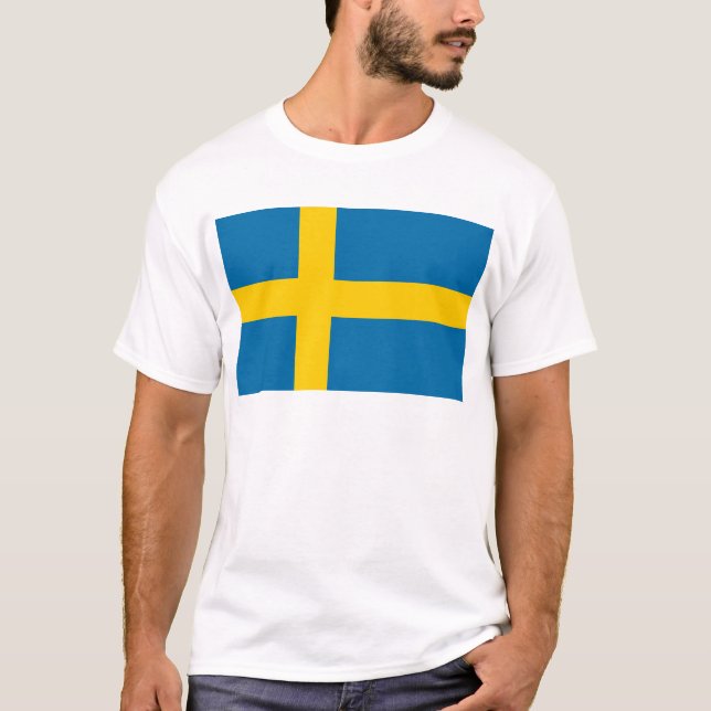 Camiseta Bandera de Suecia (Anverso)
